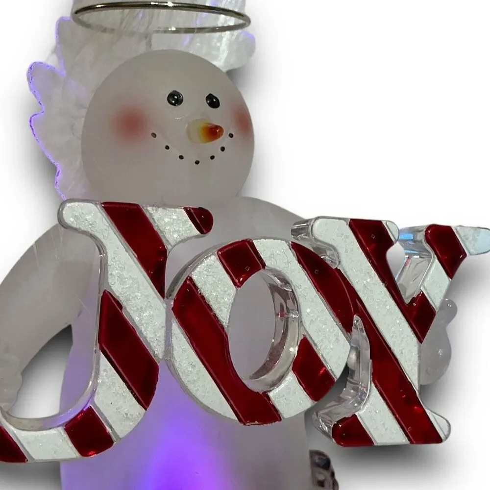 Acrylic Frosted Lighted Snowman Color Changing Christmas Figurines
